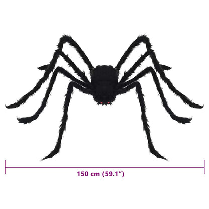 Halloween Spin Decoratie 3 pcs Zwart 150 cm Polyester en staal