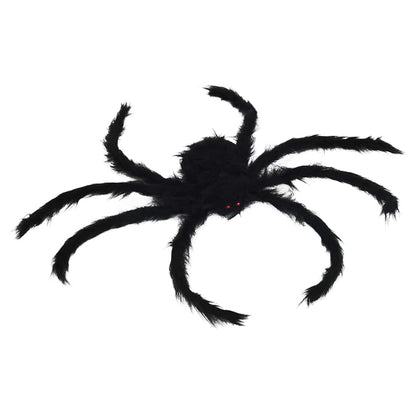Halloween Spin Decoratie 6 pcs Zwart 75 cm Polyester en staal