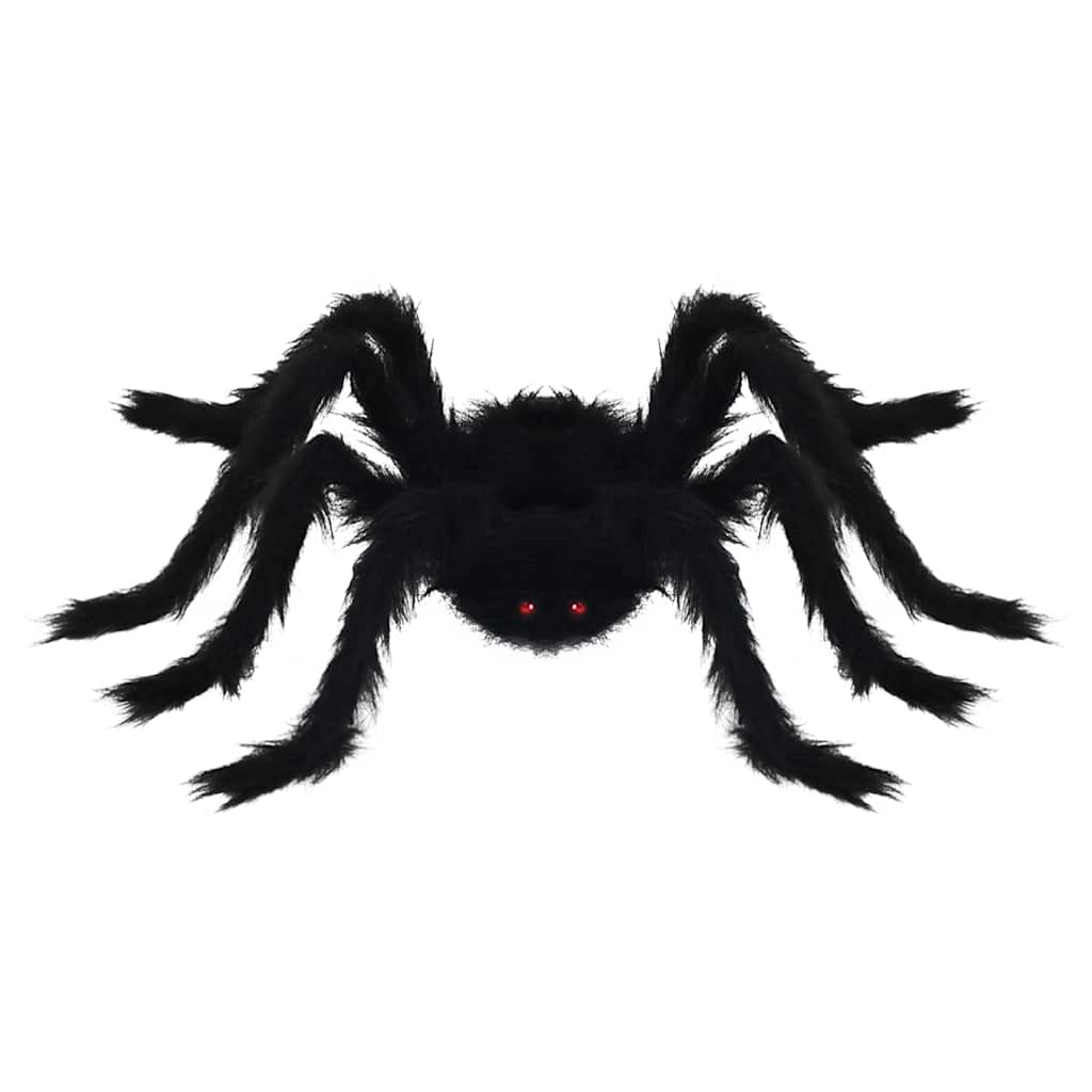 Halloween Spin Decoratie 6 pcs Zwart 75 cm Polyester en staal