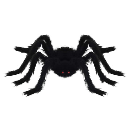 Halloween Spin Decoratie 6 pcs Zwart 75 cm Polyester en staal
