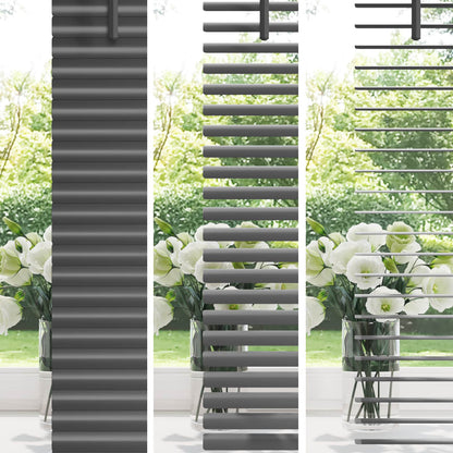 Venetiaanse Blind Verstelbaar Zilvergrijs 150 x 40 cm PVC