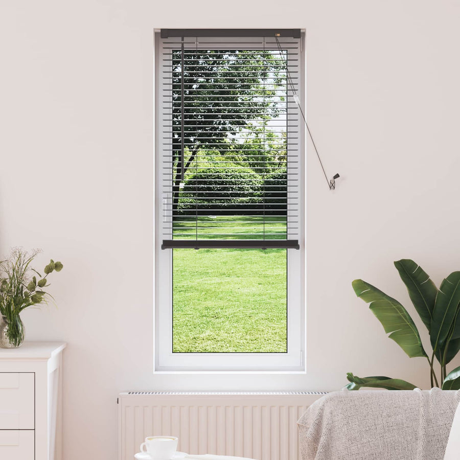 Venetiaanse Blind Verstelbaar Zilvergrijs 150 x 50 cm PVC