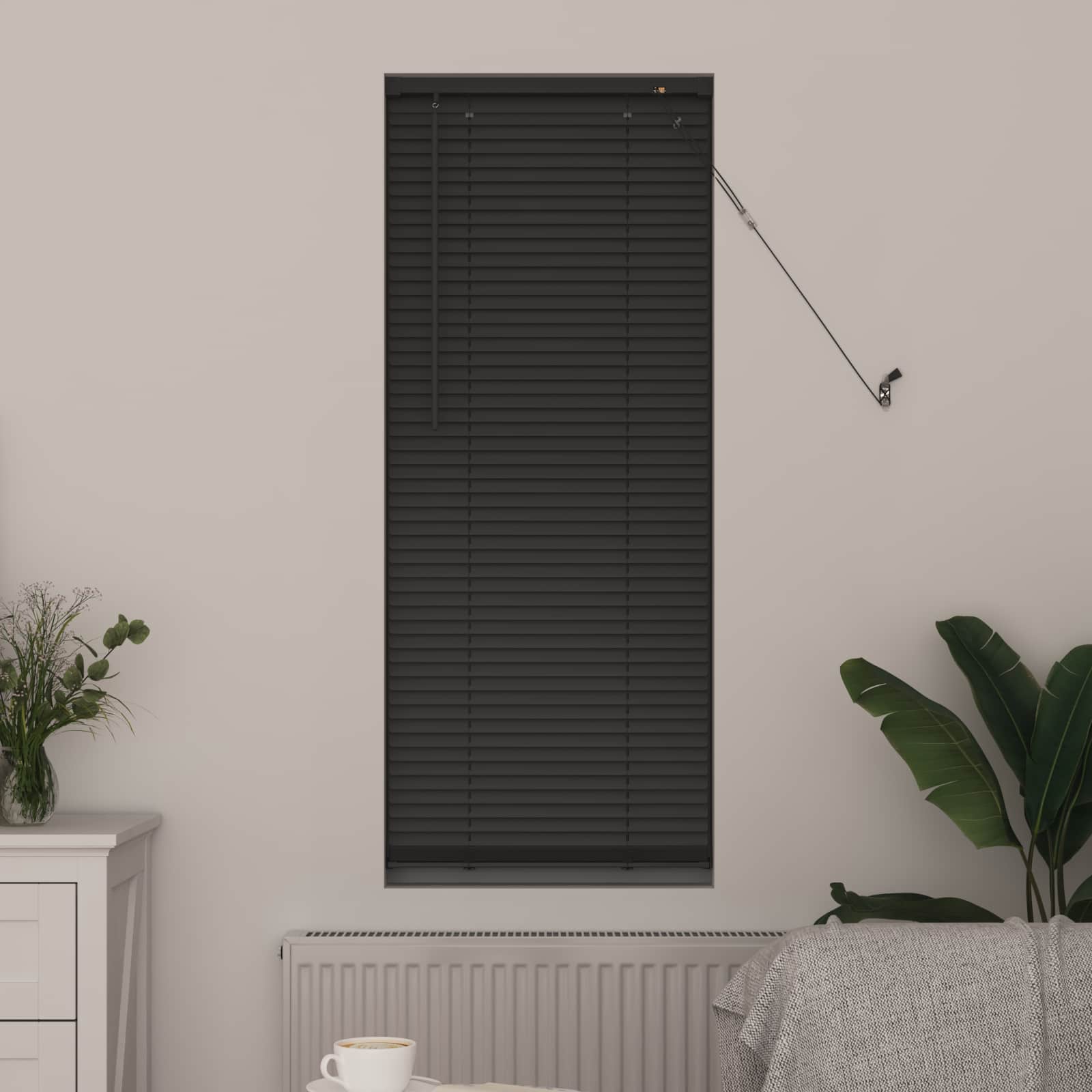 Venetiaanse Blind Verstelbaar Zilvergrijs 150 x 60 cm PVC