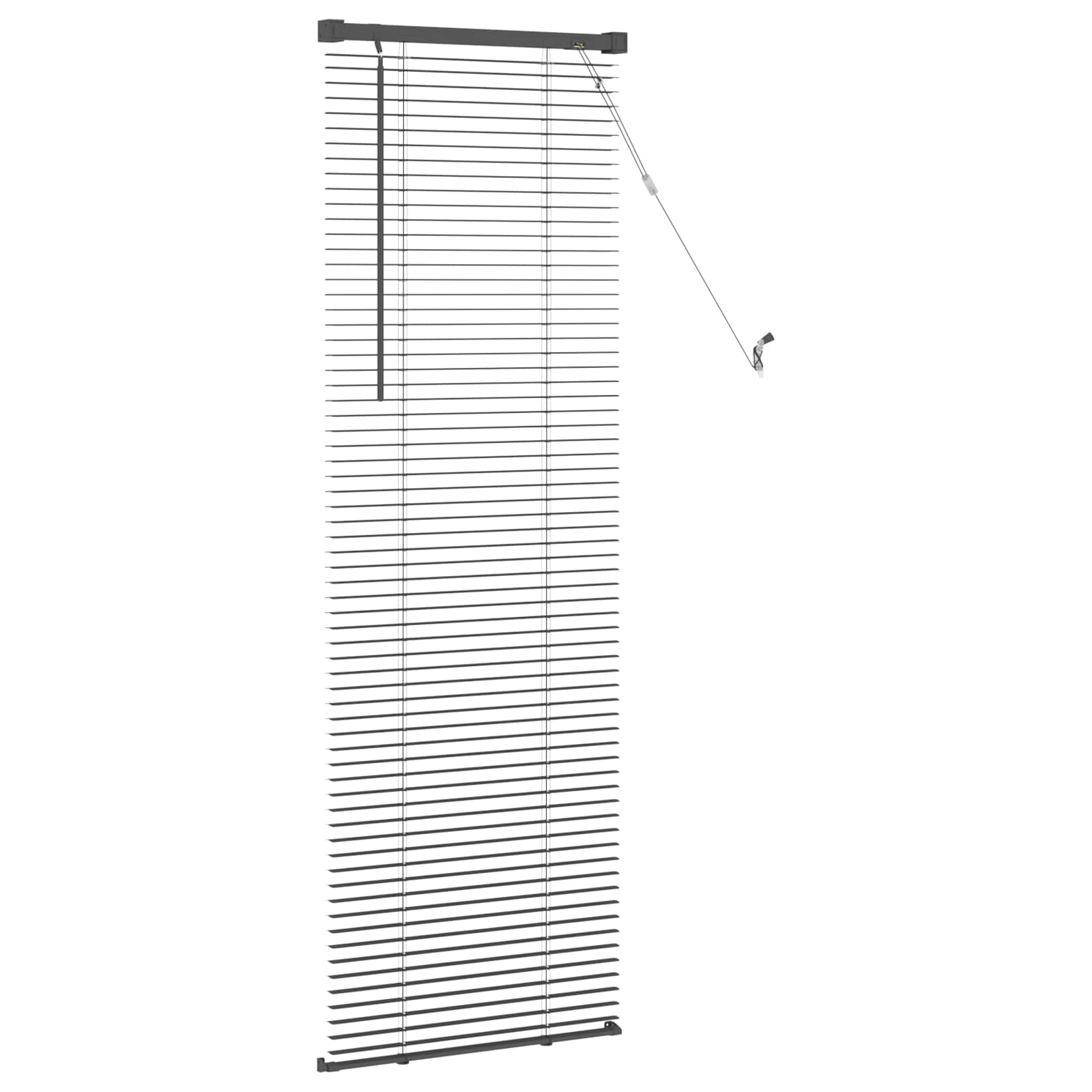 Venetiaanse Blind Verstelbaar Zilvergrijs 150 x 60 cm PVC
