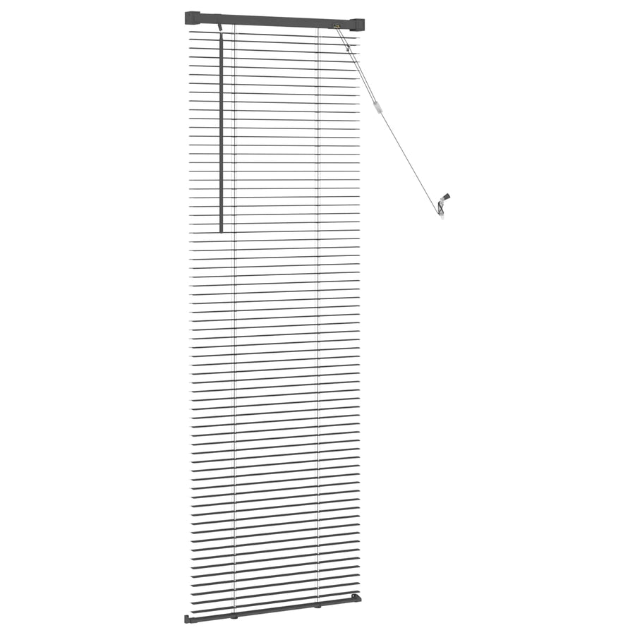 Venetiaanse Blind Verstelbaar Zilvergrijs 150 x 60 cm PVC