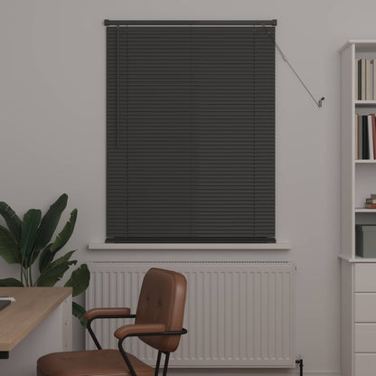 Venetiaanse Blind Verstelbaar Zilvergrijs 150 x 100 cm PVC