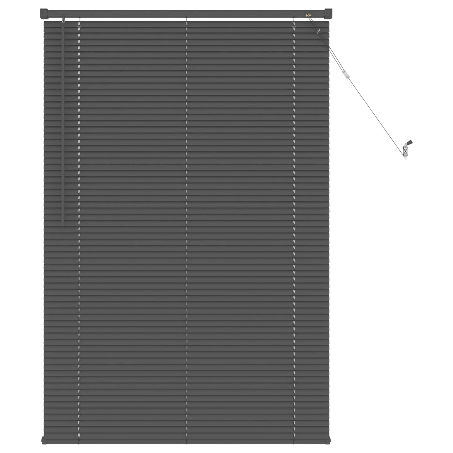 Venetiaanse Blind Verstelbaar Zilvergrijs 150 x 100 cm PVC