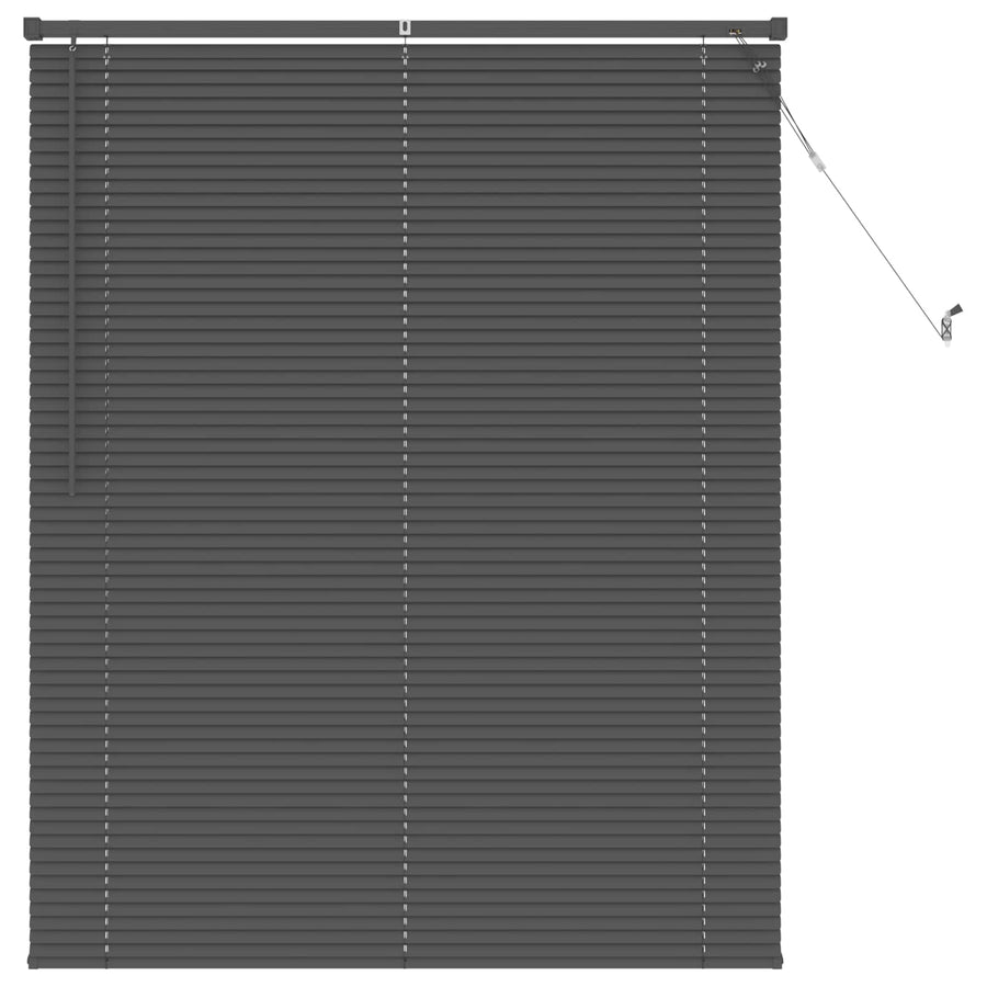 Venetiaanse Blind Verstelbaar Zilvergrijs 150 x 110 cm PVC