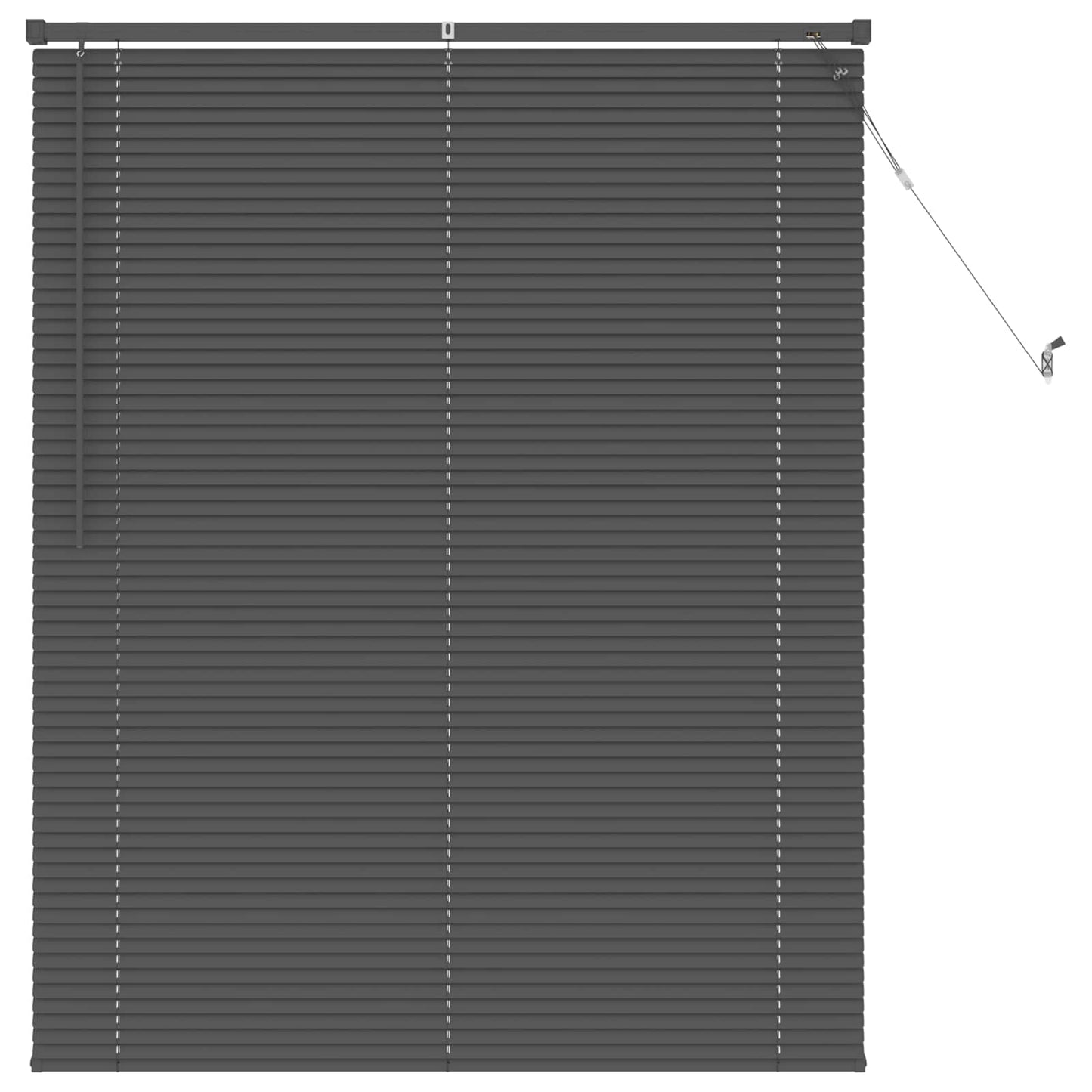 Venetiaanse Blind Verstelbaar Zilvergrijs 150 x 120 cm PVC