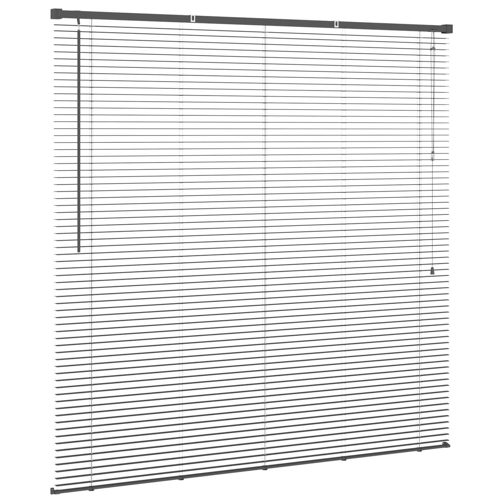 Venetiaanse Blind Verstelbaar Zilvergrijs 150 x 130 cm PVC