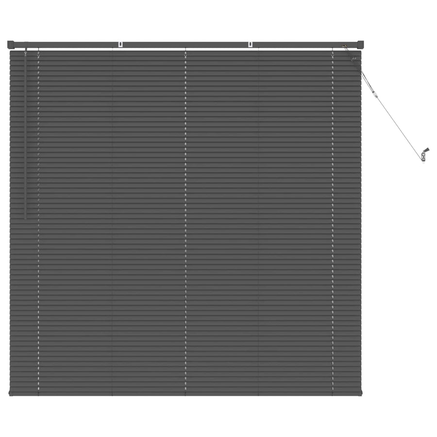 Venetiaanse Blind Verstelbaar Zilvergrijs 150 x 130 cm PVC