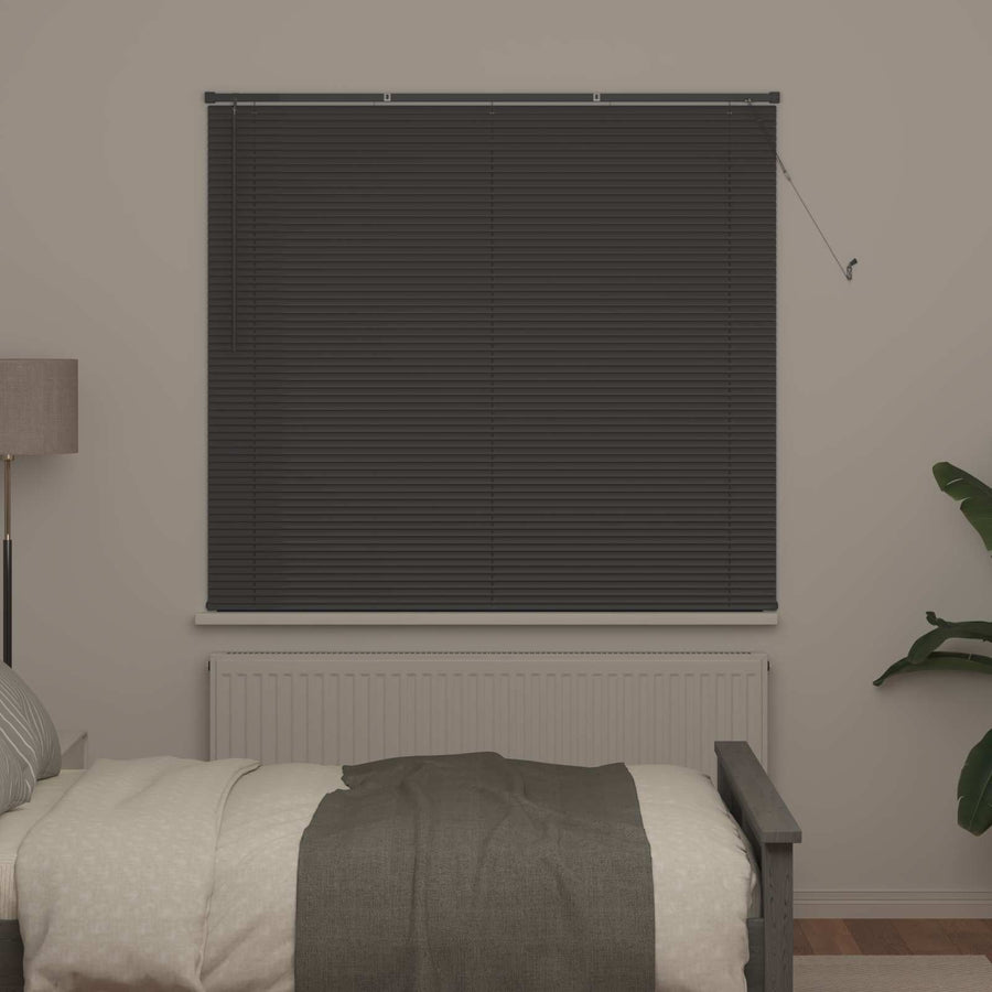 Venetiaanse Blind Verstelbaar Zilvergrijs 150 x 150 cm PVC
