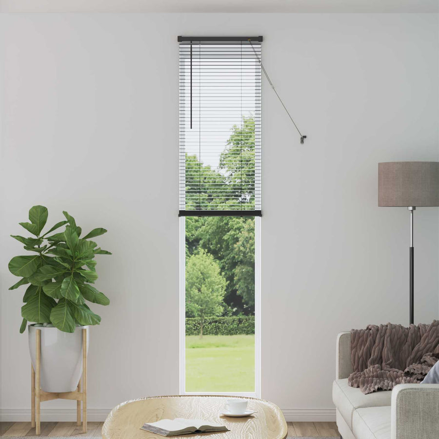 Venetiaanse Blind Verstelbaar Zilvergrijs 213 x 50 cm PVC