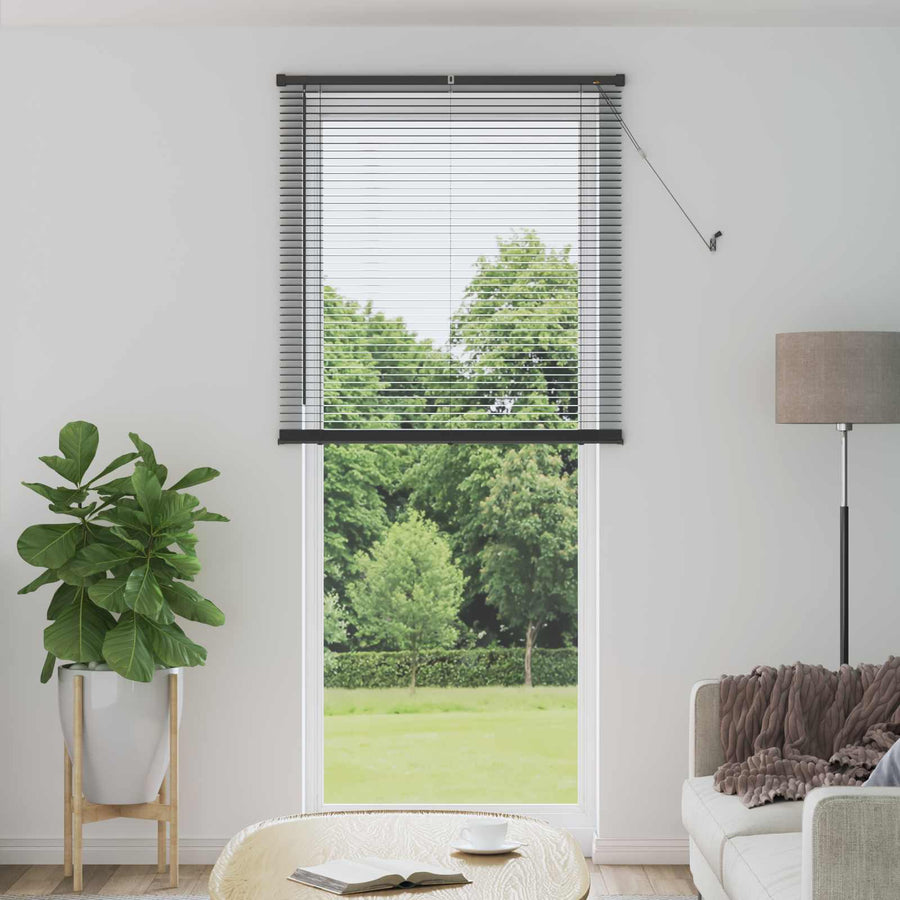Venetiaanse Blind Verstelbaar Zilvergrijs 213 x 70 cm PVC