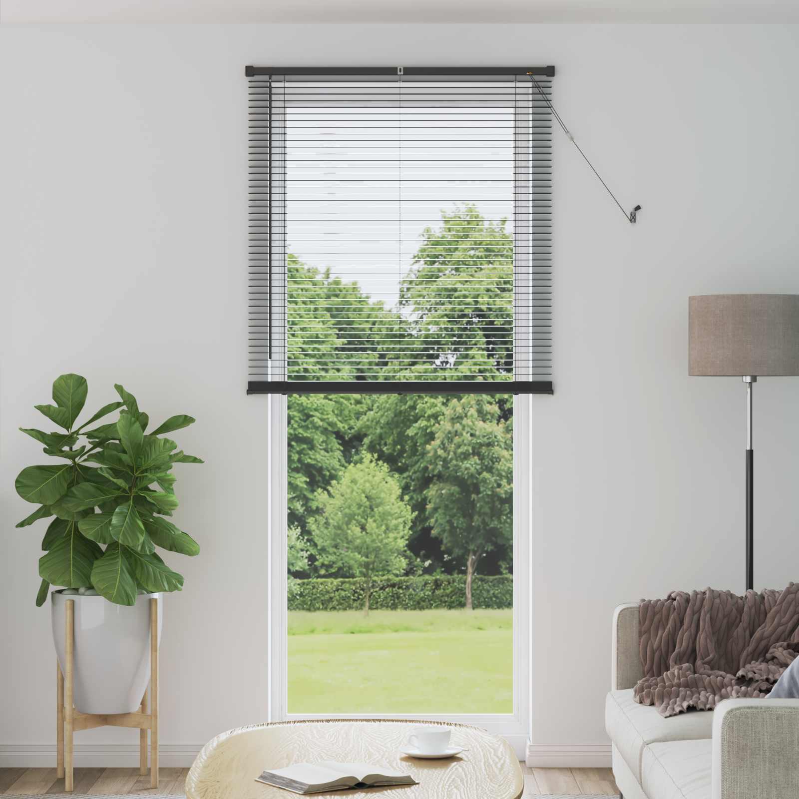 Venetiaanse Blind Verstelbaar Zilvergrijs 213 x 90 cm PVC