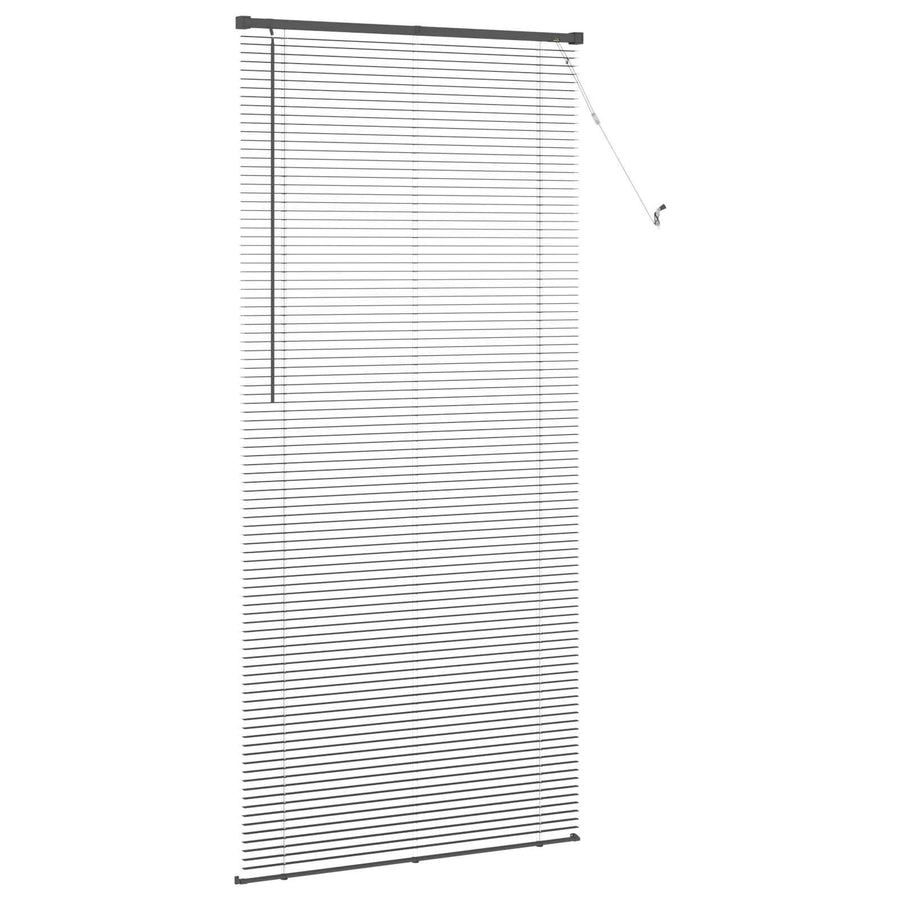 Venetiaanse Blind Verstelbaar Zilvergrijs 213 x 90 cm PVC