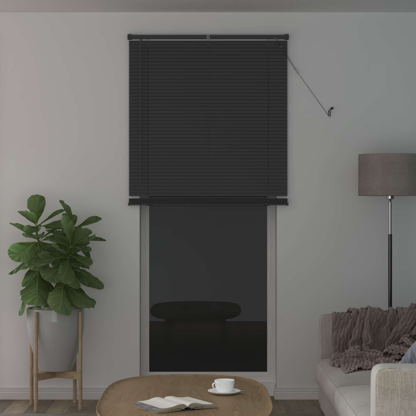 Venetiaanse Blind Verstelbaar Zilvergrijs 213 x 100 cm PVC