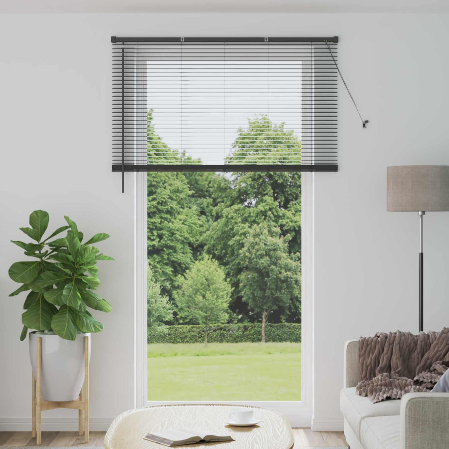 Venetiaanse Blind Verstelbaar Zilvergrijs 213 x 130 cm PVC