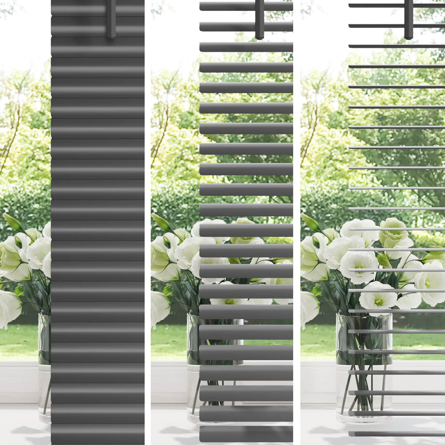 Venetiaanse Blind Verstelbaar Zilvergrijs 213 x 130 cm PVC