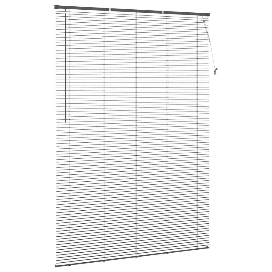 Venetiaanse Blind Verstelbaar Zilvergrijs 213 x 150 cm PVC