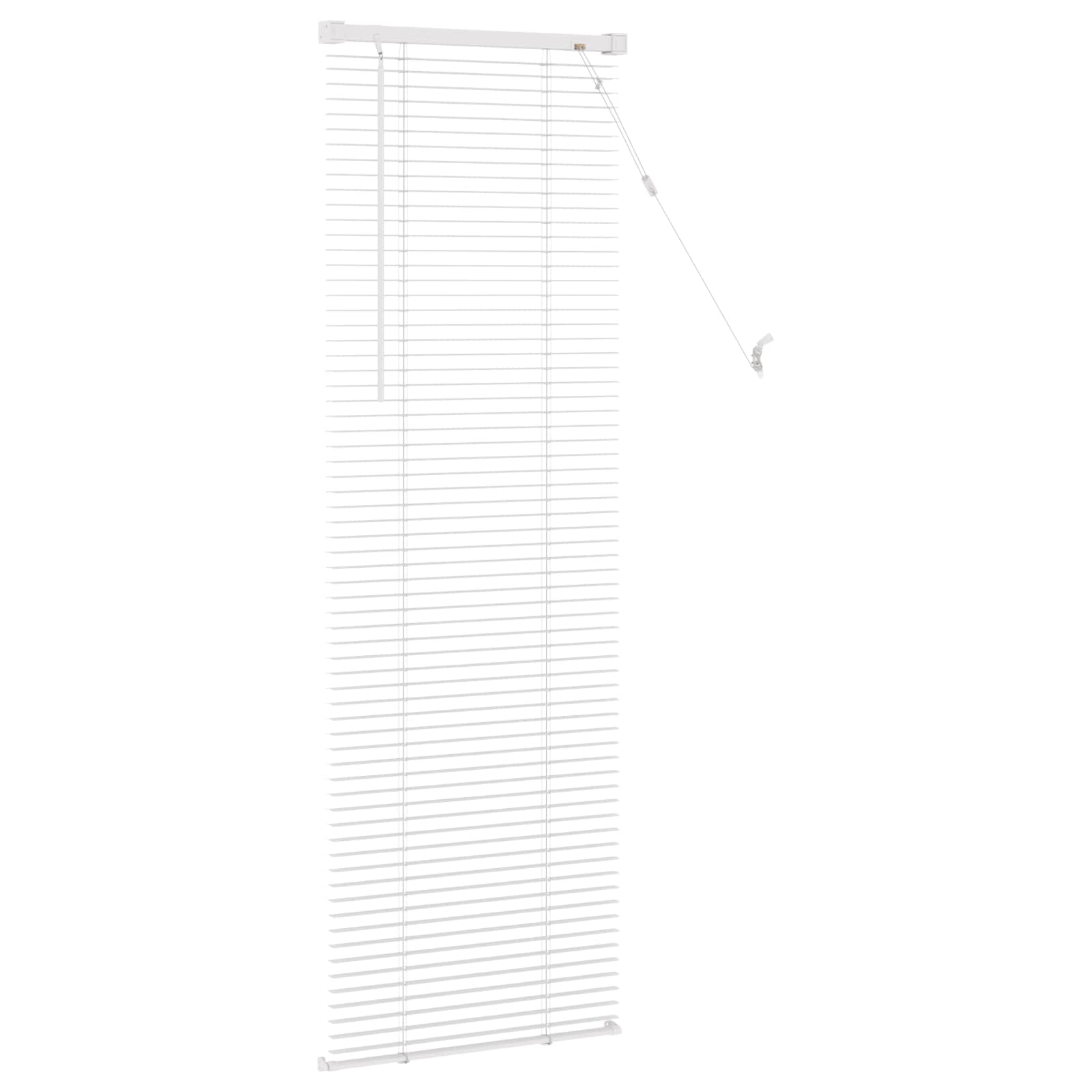 Venetiaanse Blind Verstelbaar Wit 150 x 50 cm PVC