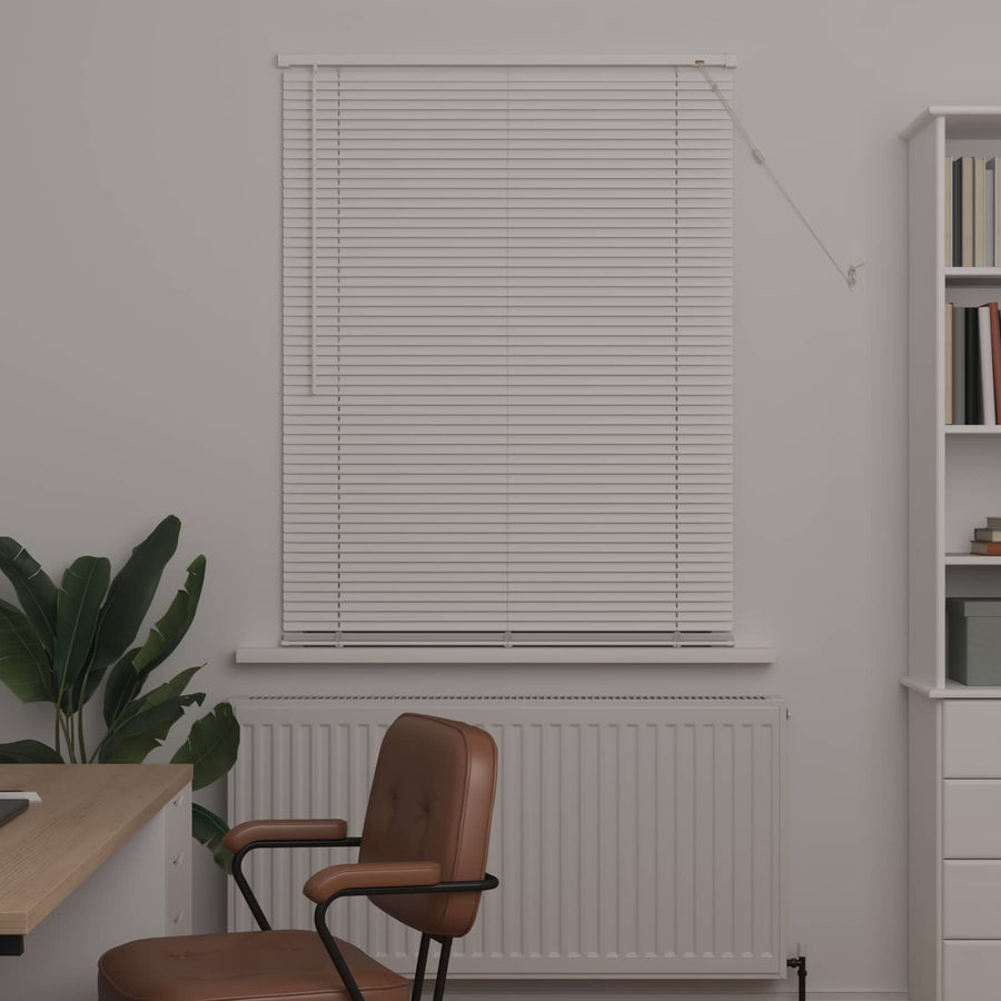 Venetiaanse Blind Verstelbaar Wit 150 x 90 cm PVC
