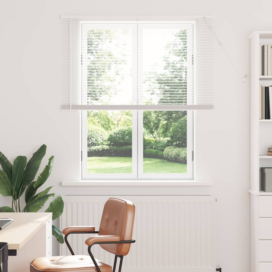 Venetiaanse Blind Verstelbaar Wit 150 x 110 cm PVC