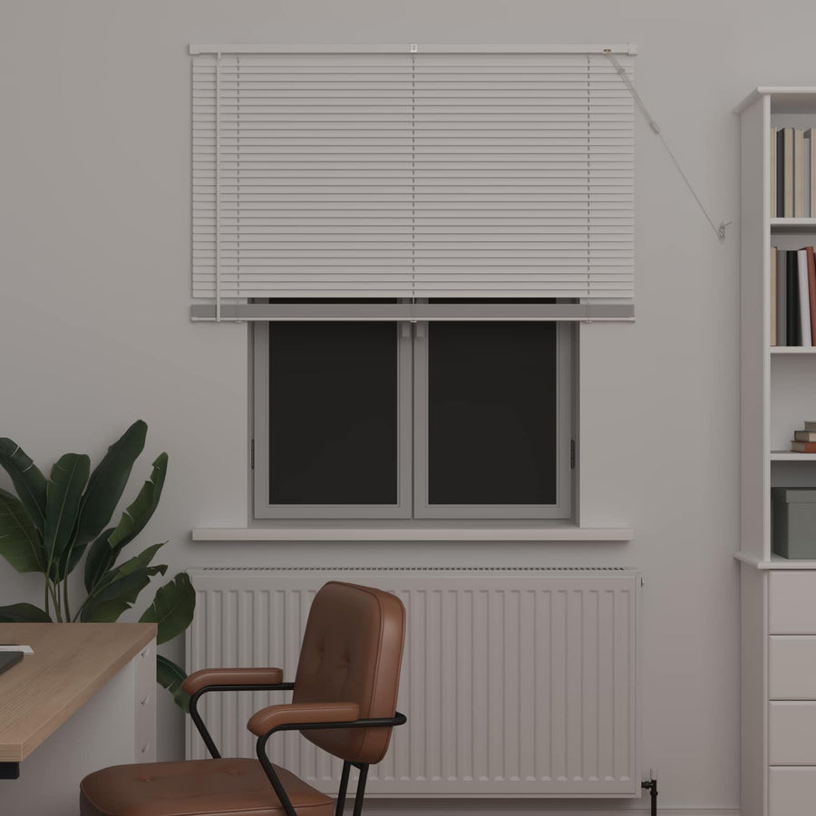 Venetiaanse Blind Verstelbaar Wit 150 x 120 cm PVC