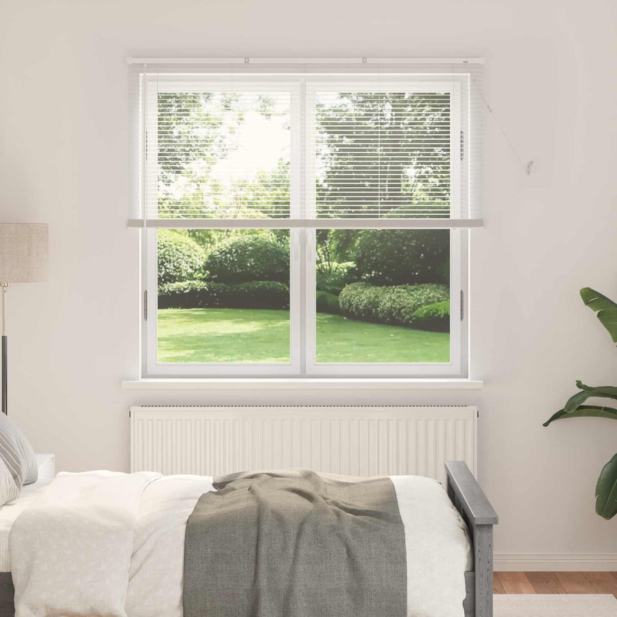 Venetiaanse Blind Verstelbaar Wit 150 x 160 cm PVC