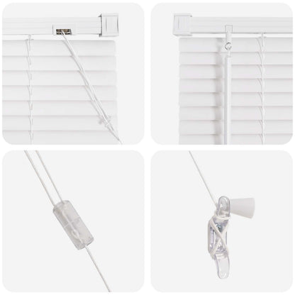 Venetiaanse Blind Verstelbaar Wit 213 x 40 cm PVC