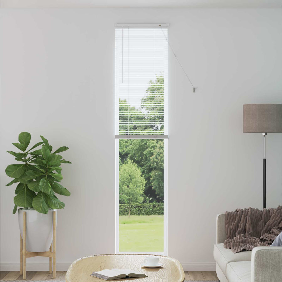 Venetiaanse Blind Verstelbaar Wit 213 x 50 cm PVC