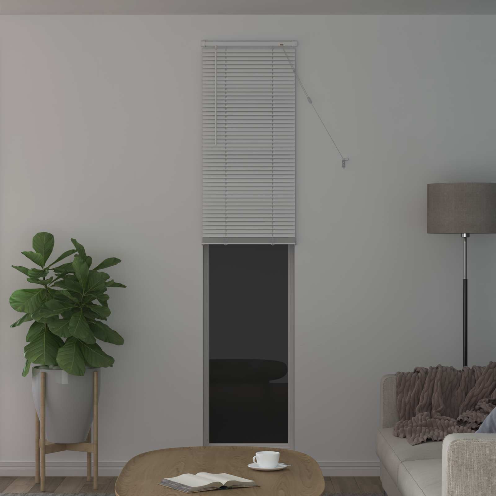 Venetiaanse Blind Verstelbaar Wit 213 x 50 cm PVC
