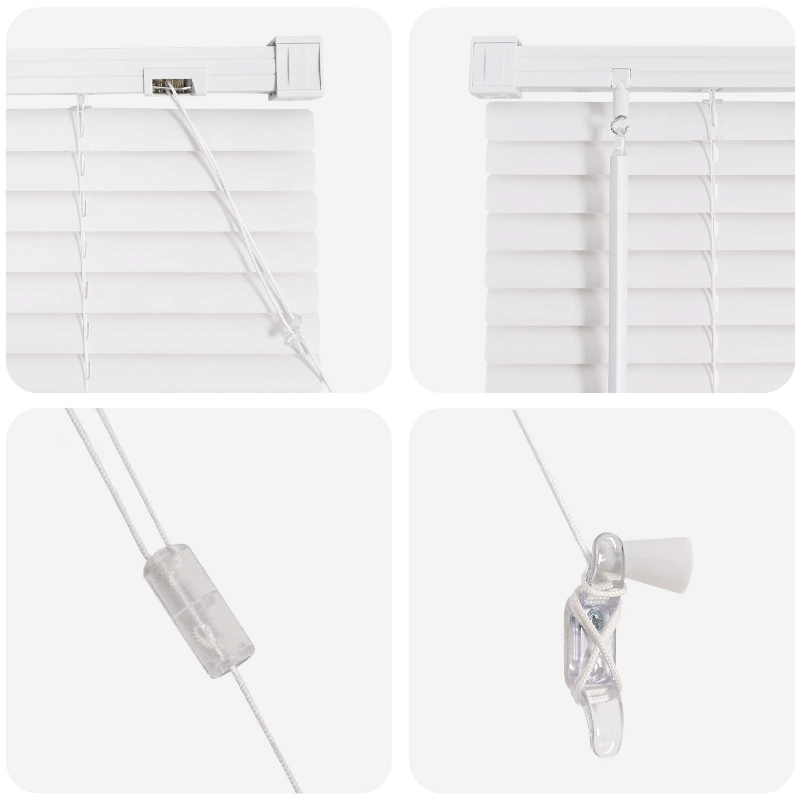 Venetiaanse Blind Verstelbaar Wit 213 x 130 cm PVC
