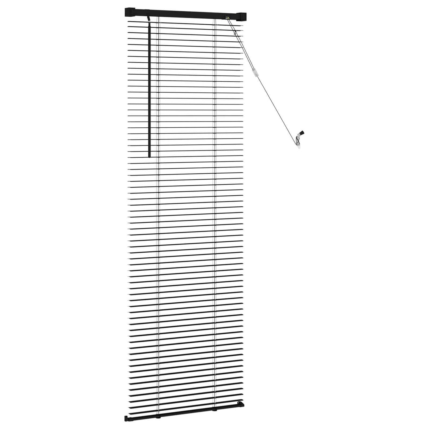 Venetiaanse Blind Verstelbaar Zwart 150 x 40 cm PVC