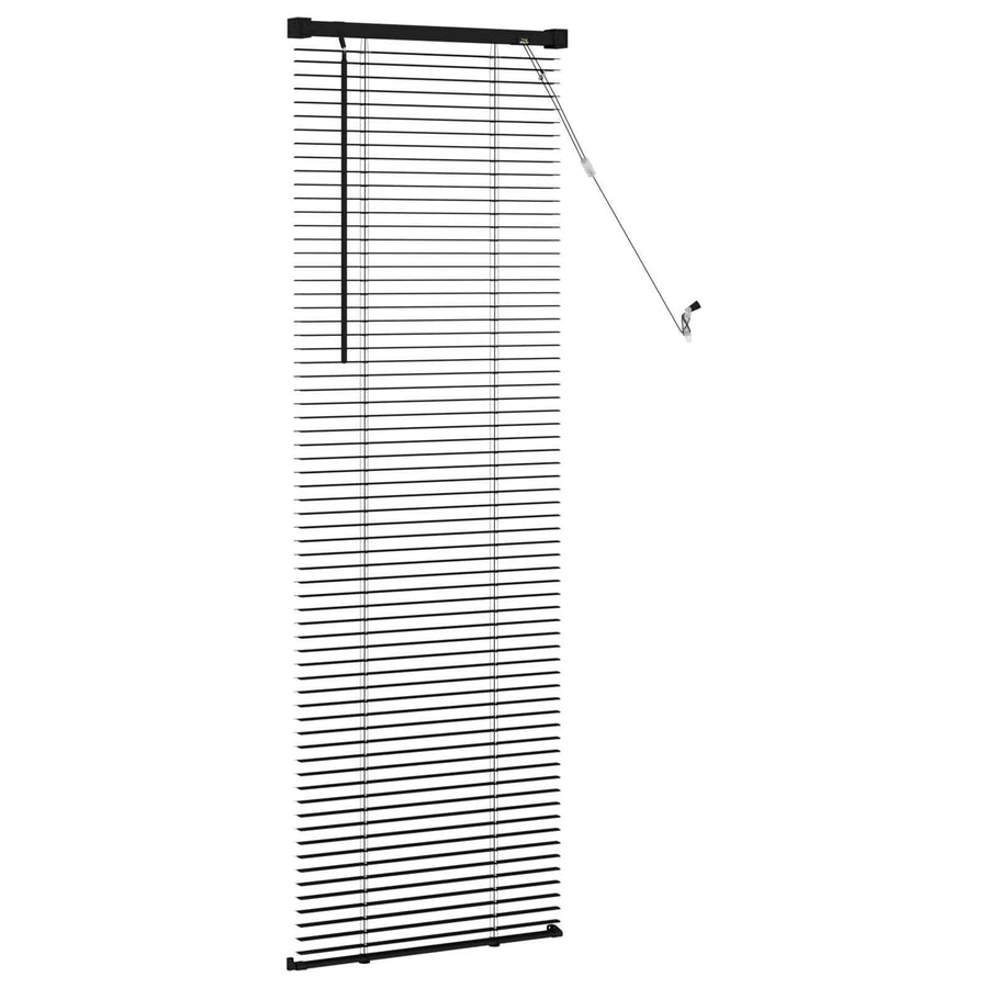 Venetiaanse Blind Verstelbaar Zwart 150 x 40 cm PVC