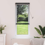 Venetiaanse jaloezie 150x50 cm zwart PVC