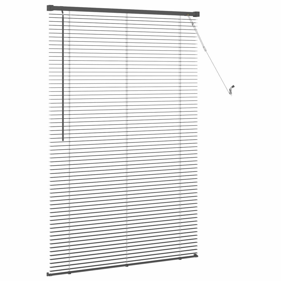 Venetiaanse Blind Verstelbaar Zwart 150 x 80 cm PVC