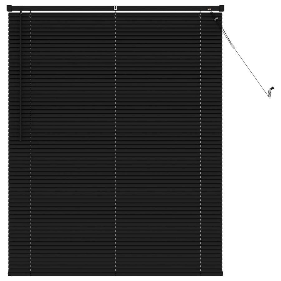 Venetiaanse Blind Verstelbaar Zwart 150 x 110 cm PVC