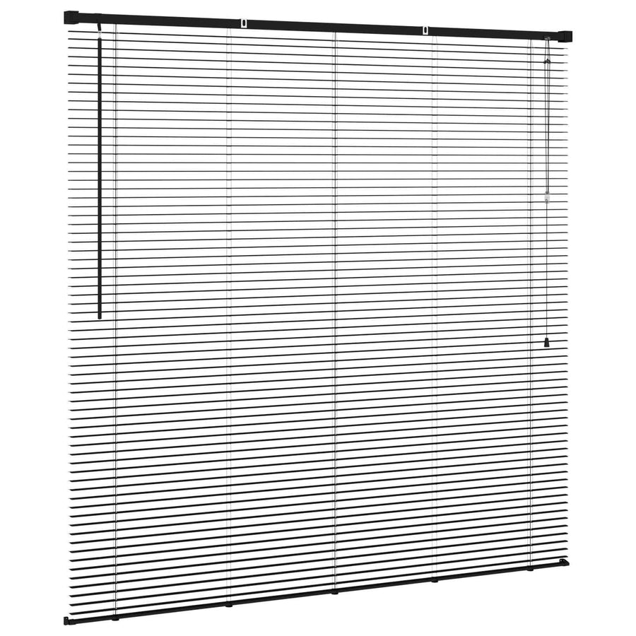 Venetiaanse Blind Verstelbaar Zwart 150 x 140 cm PVC