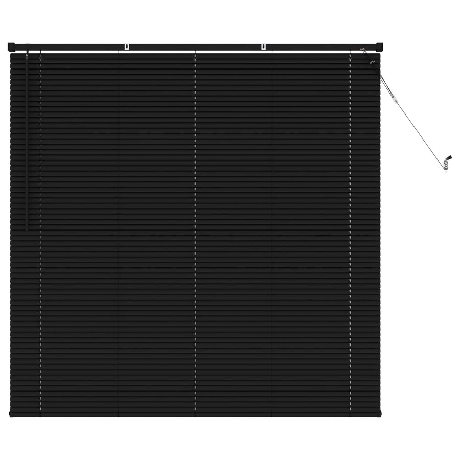 Venetiaanse Blind Verstelbaar Zwart 150 x 140 cm PVC