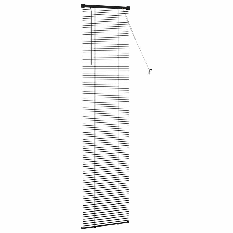 Venetiaanse Blind Verstelbaar Zwart 213 x 60 cm PVC