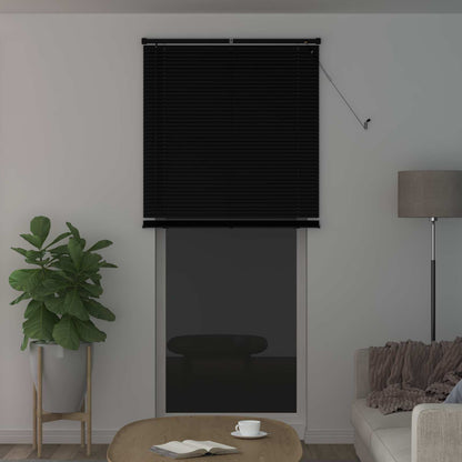 Venetiaanse Blind Verstelbaar Zwart 213 x 70 cm PVC
