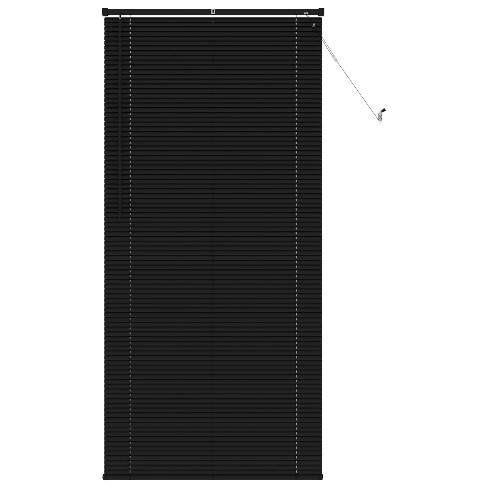 Venetiaanse Blind Verstelbaar Zwart 213 x 70 cm PVC