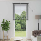 Venetiaanse jaloezie 213x100 cm PVC zwart