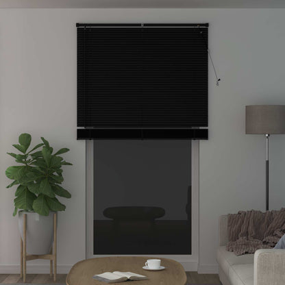 Venetiaanse Blind Verstelbaar Zwart 213 x 110 cm PVC