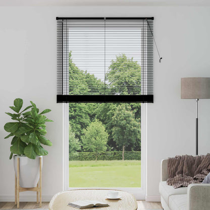Venetiaanse Blind Verstelbaar Zwart 213 x 120 cm PVC