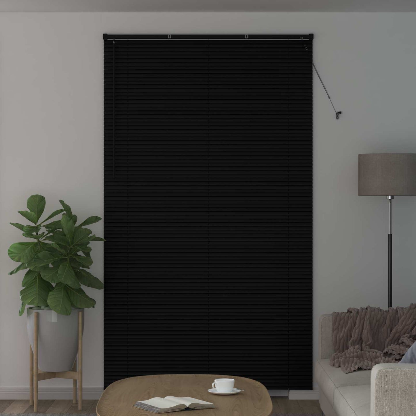 Venetiaanse Blind Verstelbaar Zwart 213 x 140 cm PVC