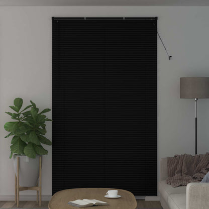 Venetiaanse Blind Verstelbaar Zwart 213 x 140 cm PVC