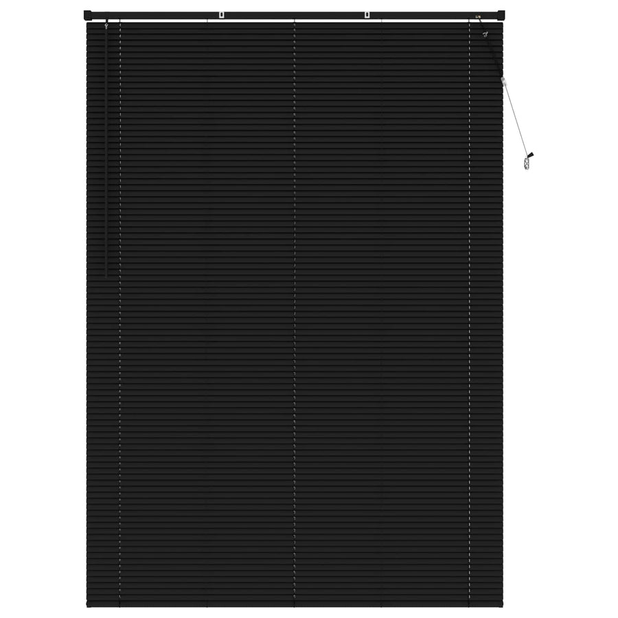 Venetiaanse Blind Verstelbaar Zwart 213 x 140 cm PVC
