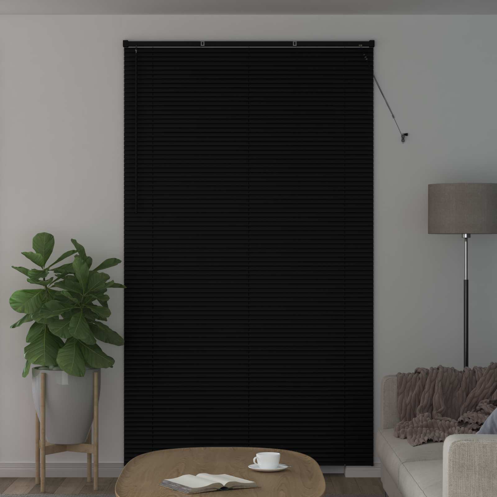 Venetiaanse Blind Verstelbaar Zwart 213 x 150 cm PVC